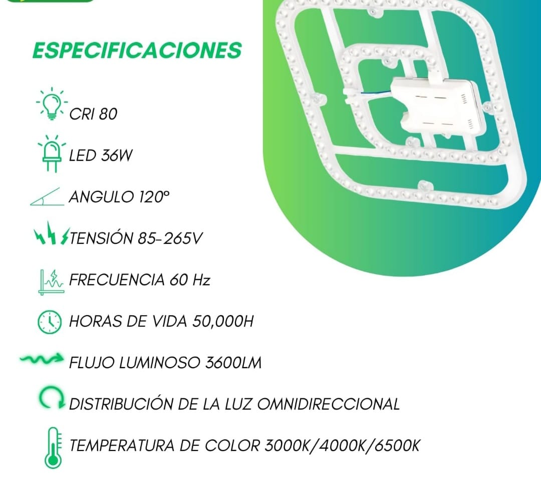 Repuesto LED RLR36W01