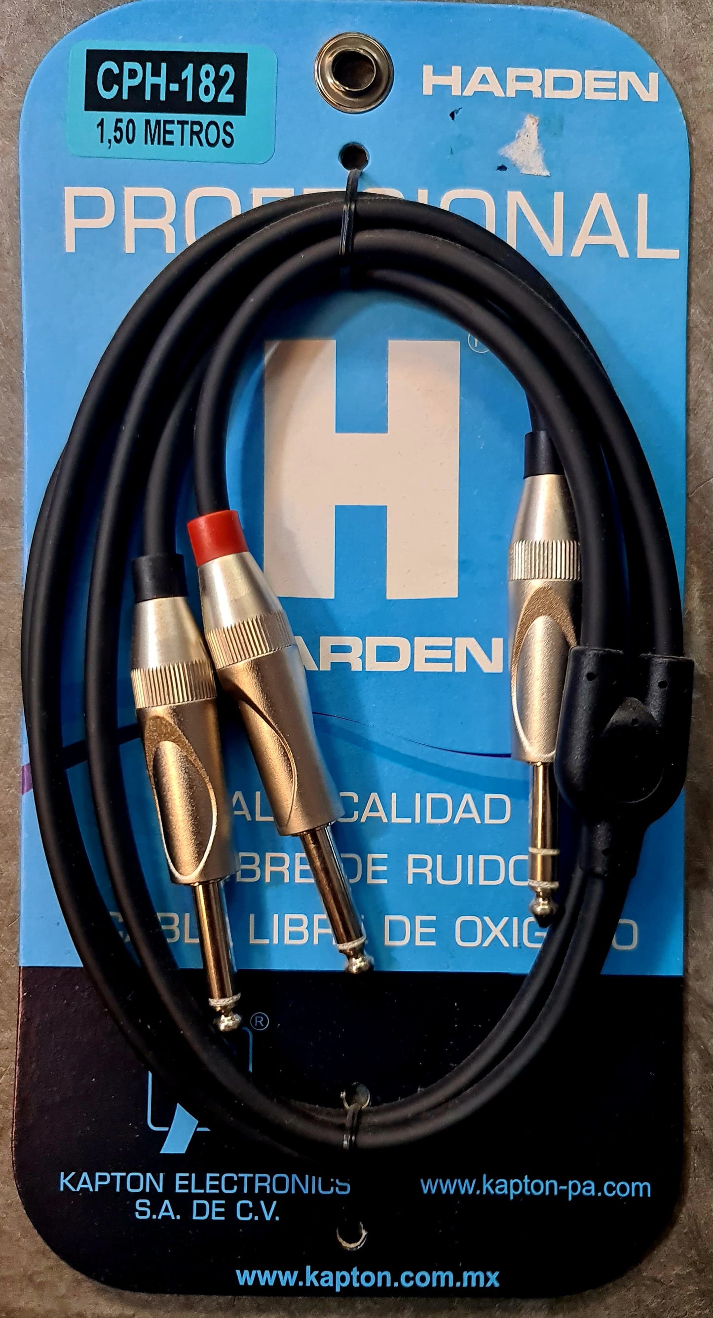 Y Cable RCA a Plug 6.35 mm Harden 1.5 m